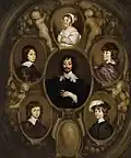 Adriaen HannemanPortrait of Constantijn Huygens (1596-1687) and his Five Children (1640)