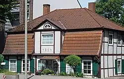Old house in the quarter of Lokstedt