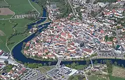 Aerial view of Cham