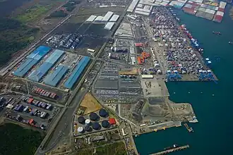 Image 9An aerial view of the Colón Free Trade Zone, a free port near the Atlantic entrance to the Panama Canal.