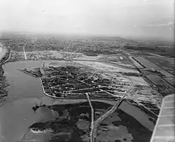 Aerial view of Naples with Long Beach in the background,  1925