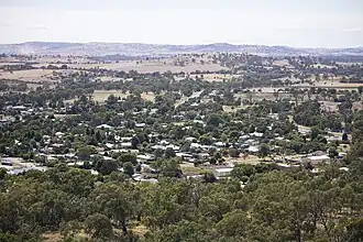 Aerial view of North Wagga