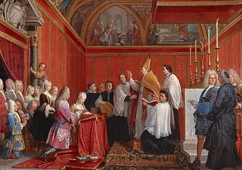 The Solemnisation of the Marriage of James III and Maria Clementina Sobieska, 1735