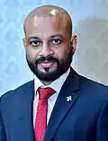 Ahmed Faris Maumoon, candidate #6 in the 2023 elections.