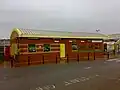 The station building viewed from the car park.