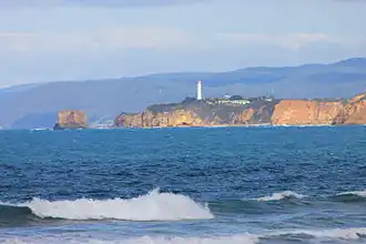 Panorama of Aireys Inlet with Lighthouse in background