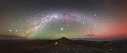 Airglow over Paranal Observatory.[20]