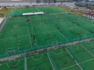 Ajegunle Maracana Sports Centre in Lagos reclaimed and reconstructed by Yemi Idowu