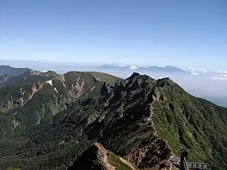 Mount Iō and Mount Yoko from Mount Aka