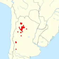 Map of range