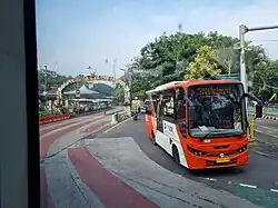 Entrance to Ragunan Bus Terminal, 2024.