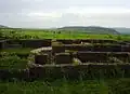 Dungur, with the Gudit stelae field immediately beyond it