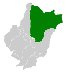 Location of Al-Aqiq within Al-Baha Province