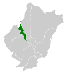 Location of Al-Mandaq within Al-Baha Province