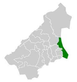 The location of Al-Shamasiyah Governorate and other governorates in the Al-Qassim region