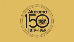 Alabama Sesquicentennial Flag, designed in 1969 to mark Alabama's 150th anniversary of statehood