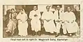 Alamohan Dass with Dr. Meghnad Saha, when he visited Dass in Dassnagar