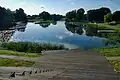 Alandė River from the ruins of Grobiņa Castle