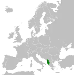 The People's Socialist Republic of Albania in 1989