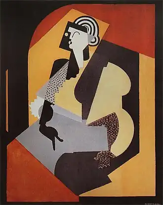 Albert Gleizes, 1920, Femme au gant noir (Woman with Black Glove), oil on canvas, 126 x 100&nbsp;cm, National Gallery of Australia
