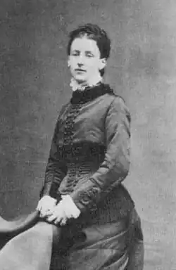 Lady Albertha Hamilton, his first wife.
