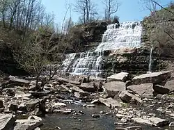 Albion Falls in April 2008