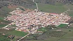 Location of Aldeaquemada, Spain