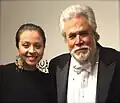 At the concert in the JPAC, with the conductor Dennis Assaf
