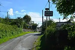 The road into Aleu