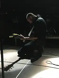 Alex Stjernfeldt during Novarupta's performance at "15 Years of Mayhem" in 2021
