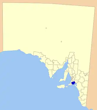 Location of Alexandrina Council in Australia