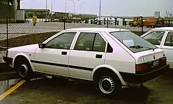 Rear view Alfa Romeo Arna (five-door)