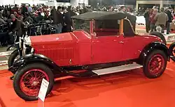 Drophead coupé 1928 Alfa Romeo 6C 1500 Normale