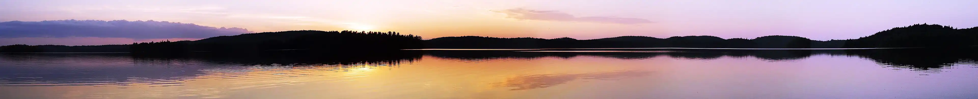 Image 4Sunset on North Tea Lake in Algonquin Provincial Park, Ontario Canada