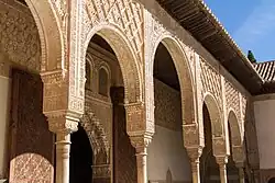 The northern portico of the courtyard
