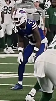 Christian Benford wearing #47