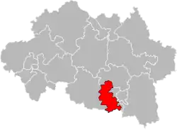 Situation of the canton of Bellerive-sur-Allier in the department of Allier