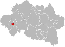 Situation of the canton of Montluçon-2 in the department of Allier