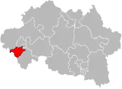 Situation of the canton of Montluçon-4 in the department of Allier