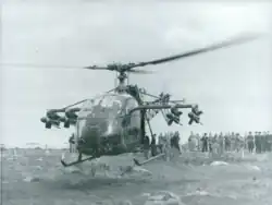 SS.11 armed Alouette II being demonstrated in Sweden, september 1958