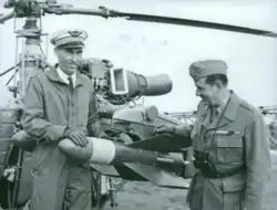 SS.11 armed Alouette II being demonstrated in Sweden, september 1958