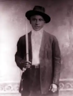 Amédé Ardoin around 1912, on the occasion of his Confirmation in the Catholic Church.