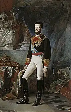The corona tumular depicted on a portrait of King Amadeo I