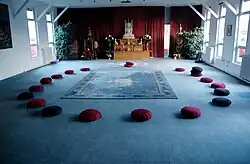 Inside Amravati Buddhist Monastery
