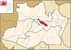 Location of the municipality inside Amazonas