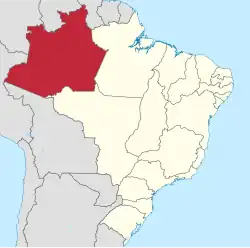 Location of Amazonas