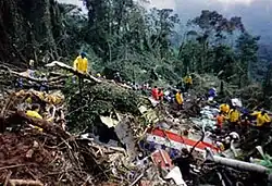 Another angle of the wreckage