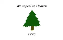 Pine Tree Flag flown in Salem, Massachusetts (1826)