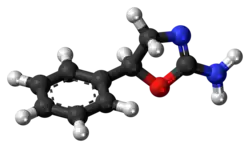 Ball-and-stick model of aminorex
