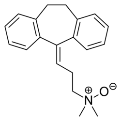 Skeletal formula of amitriptylinoxide